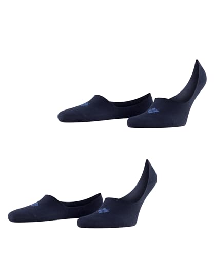 Burlington Herren Füßlinge Everyday Multipack M In Baumwolle unsichtbar einfarbig 2 Paar, Blau Marine 6120, 41-42 von Burlington