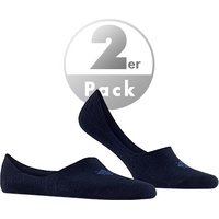 Burlington Herren Füßlinge blau Baumwolle unifarben von Burlington