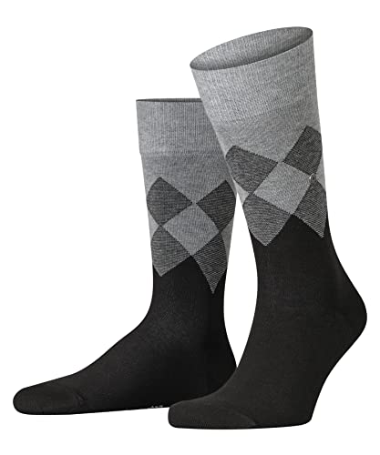 Burlington Herren Socken Hampstead M SO Baumwolle gemustert 1 Paar, Schwarz (Black 3000), 40-46 von Burlington