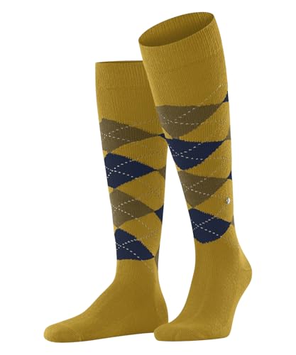 Burlington Herren Kniestrümpfe Preston M Kh warm und weich lang gemustert 1 Paar, Gelb Mustard 1597, 40-46 von Burlington