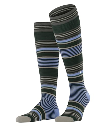 Burlington Herren Kniestrümpfe Stripe M Kh Wolle lang gemustert 1 Paar, Schwarz Black 3000, 40-46 von Burlington