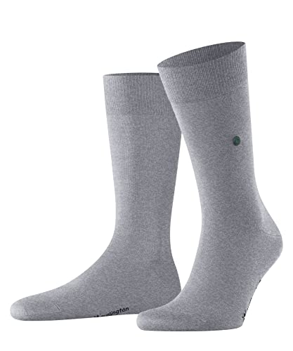 Burlington Herren Socken Lord M SO Baumwolle einfarbig 1 Paar, Grau (Arctic Melange 3221) neu - umweltfreundlich, 40-46 von Burlington