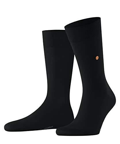 Burlington Herren Socken Lord M SO Baumwolle gemustert 1 Paar, Schwarz (Black 3000), 40-46 von Burlington