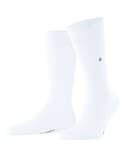 Burlington Herren Socken Lord M SO Baumwolle gemustert 1 Paar, Weiß (White 2000), 40-46 von Burlington