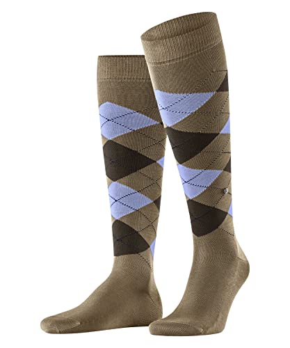 Burlington Herren Kniestrümpfe Manchester M Kh Baumwolle lang gemustert 1 Paar, Beige 4240, 40-46 von Burlington