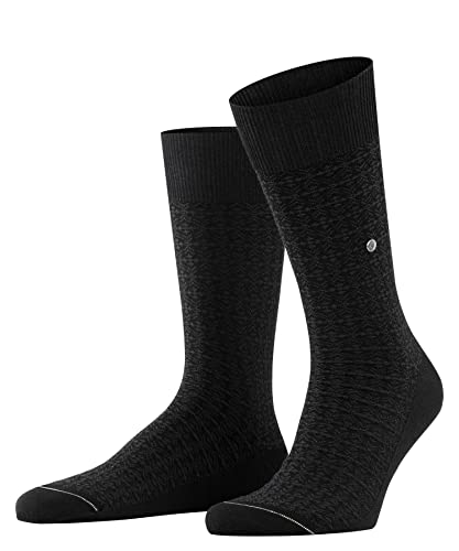 Burlington Herren Socken Mini Foulard M SO Baumwolle gemustert 1 Paar, Schwarz (Black 3000), 40-46 von Burlington