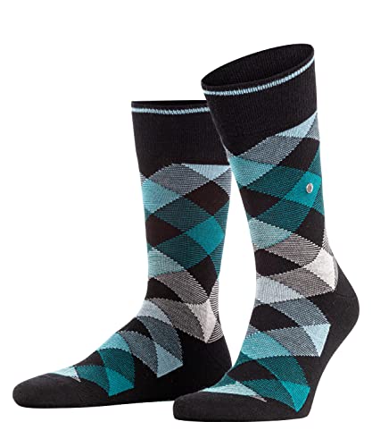 Burlington Herren Socken Newcastle M SO Wolle gemustert 1 Paar, Schwarz (Black 3001), 40-46 von Burlington