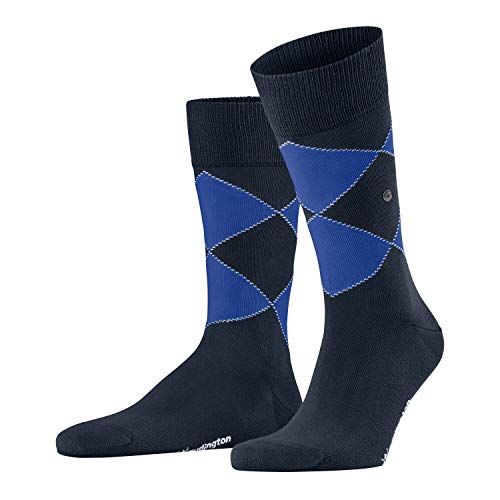 Burlington Herren Socken Kingston M SO Baumwolle gemustert 1 Paar, Blau (Marine 6120), 40-46 von Burlington