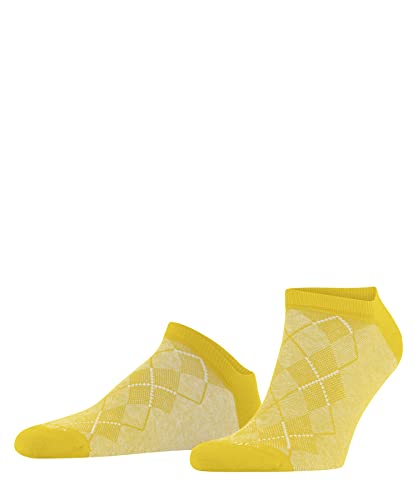 Burlington Herren Sneakersocken Carrington M SN Baumwolle kurz gemustert 1 Paar, Gelb (Yellow 1140), 40-46 von Burlington