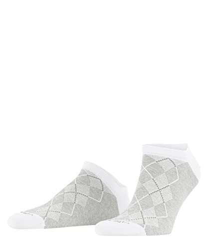 Burlington Herren Sneakersocken Carrington M SN Baumwolle kurz gemustert 1 Paar, Weiß (White 2000), 40-46 von Burlington