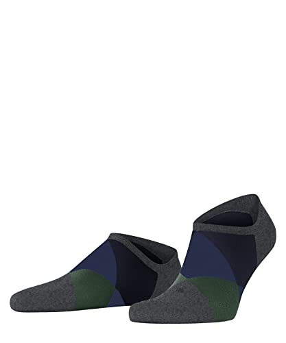 Burlington Herren Sneakersocken Clyde M SN Baumwolle kurz gemustert 1 Paar, Grau (Carbon Melange 3975), 40-46 von Burlington