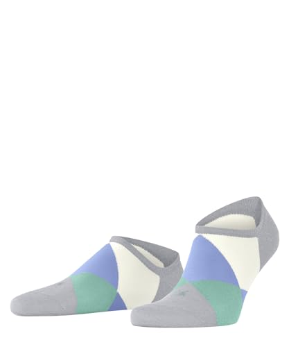 Burlington Herren Clyde M SN Baumwolle kurz Gemustert 1 Paar Sneakersocken, Grau (Light Heather 3223), 14-20 von Burlington