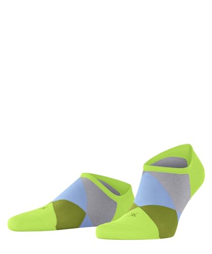 Burlington Herren Sneakersocken Clyde M SN Baumwolle kurz gemustert 1 Paar, Grün (Acid 7238), 40-46 von Burlington