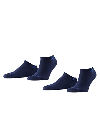 Burlington Herren Sneakersocken Everyday 2-Pack M SN Baumwolle kurz einfarbig 2 Paar, Blau (Marine 6120), 40-46 von Burlington