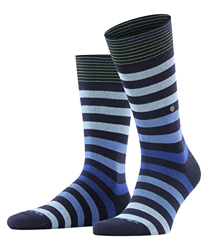 Burlington Herren Socken Blackpool M SO Baumwolle gemustert 1 Paar, Blau (Marine 6121) neu - umweltfreundlich, 40-46 von Burlington