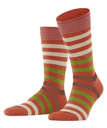 Burlington Herren Socken Blackpool M SO Baumwolle gemustert 1 Paar, Rot (Red Desert 8910) neu - umweltfreundlich, 40-46 von Burlington