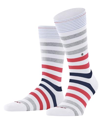 Burlington Herren Socken Blackpool M SO Baumwolle gemustert 1 Paar, Weiß (White 2000) neu - umweltfreundlich, 40-46 von Burlington