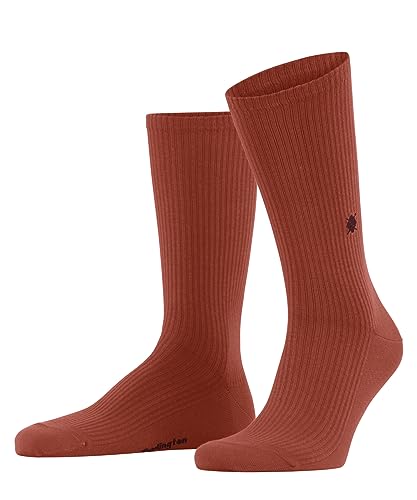 Burlington Herren Socken Boston Biologische Baumwolle einfarbig 1 Paar, Orange (Ziegel 8095), 40-46 von Burlington