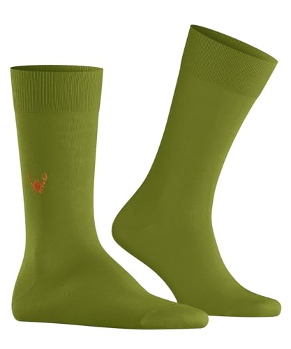 Burlington Herren Socken Brit Style M SO Baumwolle gemustert 1 Paar, Grün (Moss 7482), 40-46 von Burlington