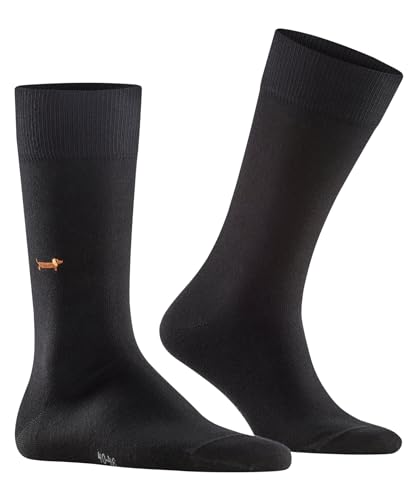 Burlington Herren Socken Brit Style M SO Baumwolle gemustert 1 Paar, Schwarz (Black 3000), 40-46 von Burlington