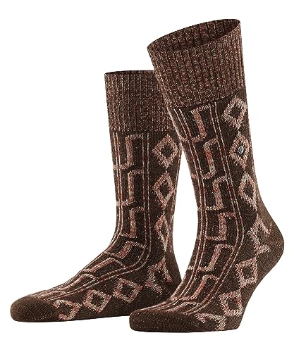 Burlington Herren Socken Cabin Boot Schurwolle gemustert 1 Paar, Braun (Autumn Melange 5880), 40-46 von Burlington