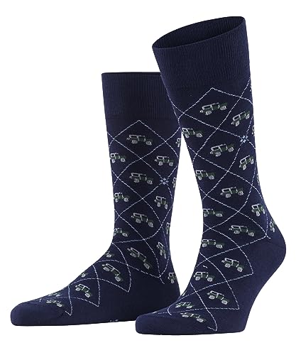 Burlington Herren Socken Car Biologische Baumwolle gemustert 1 Paar, Blau (Marine 6120), 40-46 von Burlington