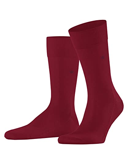 Burlington Herren Socken Cardiff M SO Baumwolle einfarbig 1 Paar, Rot (Passion 8048), 40-46 von Burlington