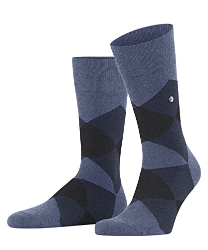 Burlington Herren Socken Clyde M SO Baumwolle gemustert 1 Paar, Blau (Light Jeans 6662) neu - umweltfreundlich, 40-46 von Burlington