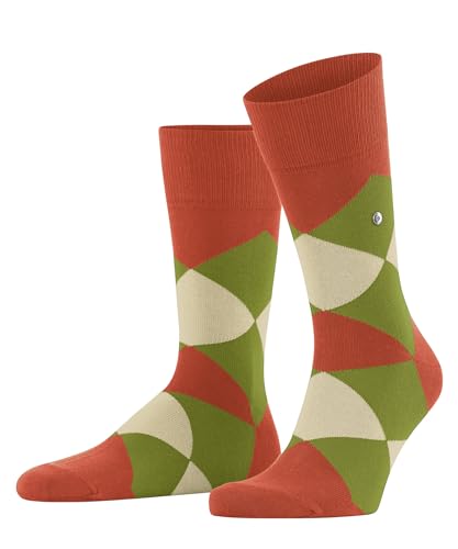 Burlington Herren Socken Clyde M SO Baumwolle gemustert 1 Paar, Rot (Red Desert 8910) neu - umweltfreundlich, 40-46 von Burlington