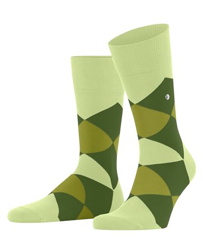 Burlington Herren Socken Clyde M So Baumwolle gemustert 1 Paar, Grün Lemon 7498, 46-50 von Burlington