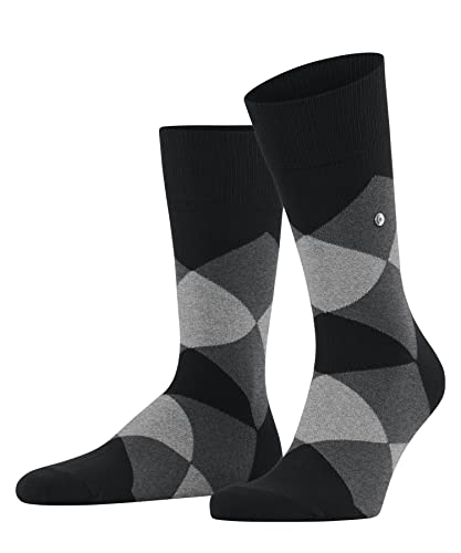 Burlington Herren Socken Clyde M So Baumwolle gemustert 1 Paar, Schwarz Black 3000, 46-50 von Burlington