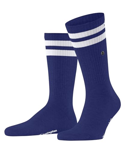 Burlington Herren Socken Court M SO Baumwolle gemustert 1 Paar, Blau (Deep Blue 6046), 40-46 von Burlington