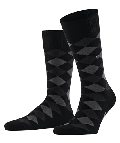 Burlington Herren Socken Danny M SO Baumwolle gemustert 1 Paar, Schwarz (Black 3000), 40-46 von Burlington
