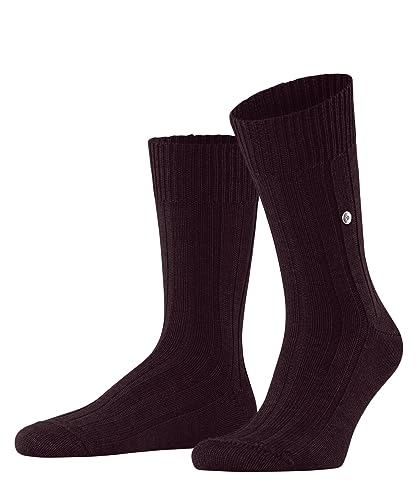 Burlington Herren Socken Dover Schurwolle einfarbig 1 Paar, Rot (Claret 8435), 40-46 von Burlington