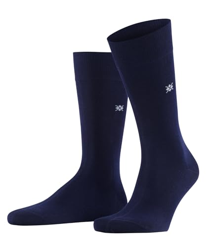 Burlington Herren Socken Dublin M SO Baumwolle einfarbig 1 Paar, Blau (Marine 6120), 40-46 von Burlington