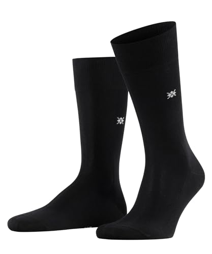 Burlington Herren Socken Dublin M SO Baumwolle einfarbig 1 Paar, Schwarz (Black 3000), 40-46 von Burlington