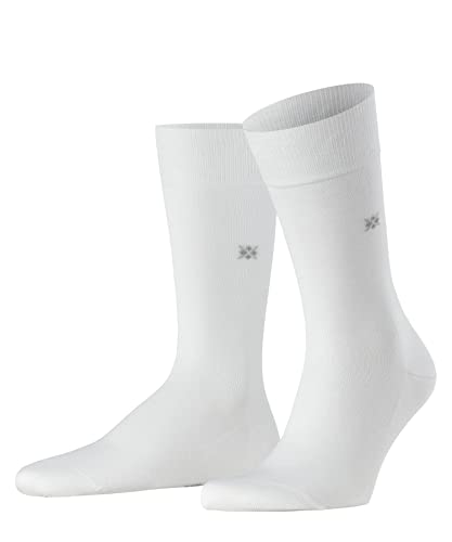 Burlington Herren Socken Dublin M SO Baumwolle einfarbig 1 Paar, Weiß (White 2000) neu - umweltfreundlich, 40-46 von Burlington