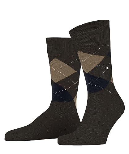 Burlington Herren Socken Dundee Wolle gemustert 1 Paar, Braun (Buckeye Melange 5046), 40-46 von Burlington