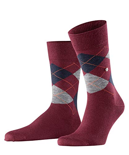 Burlington Herren Socken Edinburgh M SO Wolle gemustert 1 Paar, Rosa (Rose/Orange 8104), 40-46 von Burlington