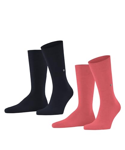 Burlington Herren Everyday 2-Pack M SO Baumwolle einfarbig 2 Paar Socken, Rot (Scarlet 8852), 40-46 (2er Pack) von Burlington