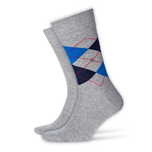 Burlington Everyday 2-Pack Herren Socken light grey (3400) 40-46 aus weicher gekämmter Baumwolle von Burlington