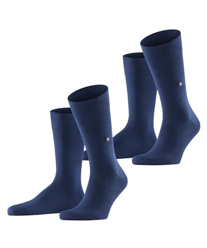 Burlington Herren Socken Everyday 2-Pack M SO Baumwolle einfarbig 2 Paar, Blau (Marine 6120), 40-46 von Burlington