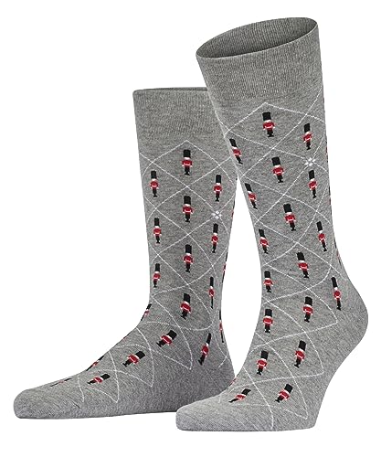 Burlington Herren Socken Guard Biologische Baumwolle gemustert 1 Paar, Grau (Light Grey 3400), 40-46 von Burlington