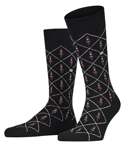 Burlington Herren Socken Guard M So Baumwolle gemustert 1 Paar, Schwarz Black 3000, 40-46 von Burlington