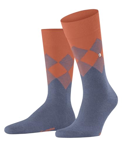 Burlington Herren Socken Hampstead M SO Baumwolle gemustert 1 Paar, Blau (Demin Melange 6665), 40-46 von Burlington