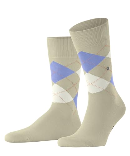 Burlington Herren Socken King M SO Baumwolle gemustert 1 Paar, Beige (Fossil 4076) neu - umweltfreundlich, 40-46 von Burlington