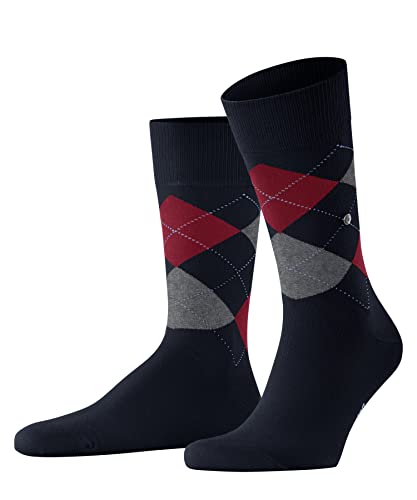 Burlington Herren Socken King M So Baumwolle gemustert 1 Paar, Blau Marine 6120, 46-50 von Burlington