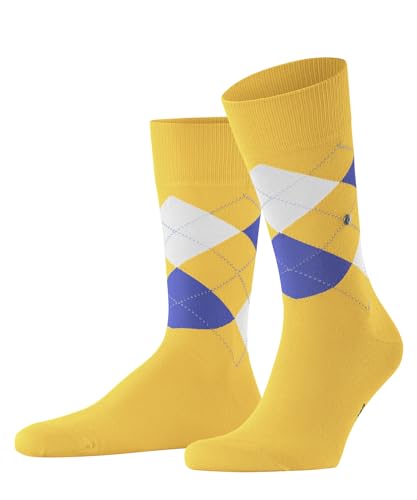 Burlington Herren Socken King M SO Baumwolle gemustert 1 Paar, Gelb (Sun 1312) neu - umweltfreundlich, 46-50 von Burlington