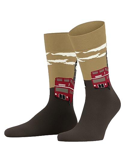 Burlington Herren Socken London Baumwolle gemustert 1 Paar, Braun (Maple Brown 5321), 40-46 von Burlington