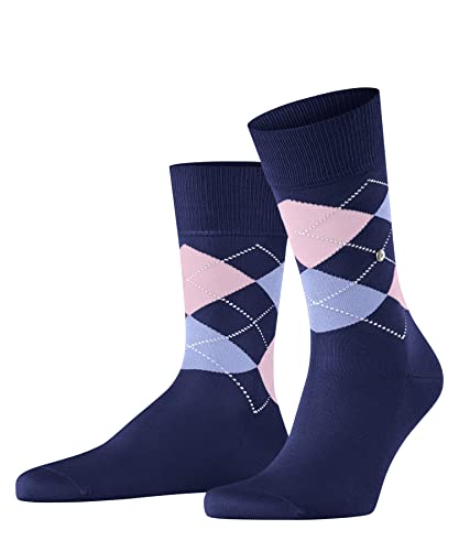 Burlington Herren Socken Manchester M SO Baumwolle gemustert 1 Paar, Blau (Night Blue 6583) neu - umweltfreundlich, 40-46 von Burlington